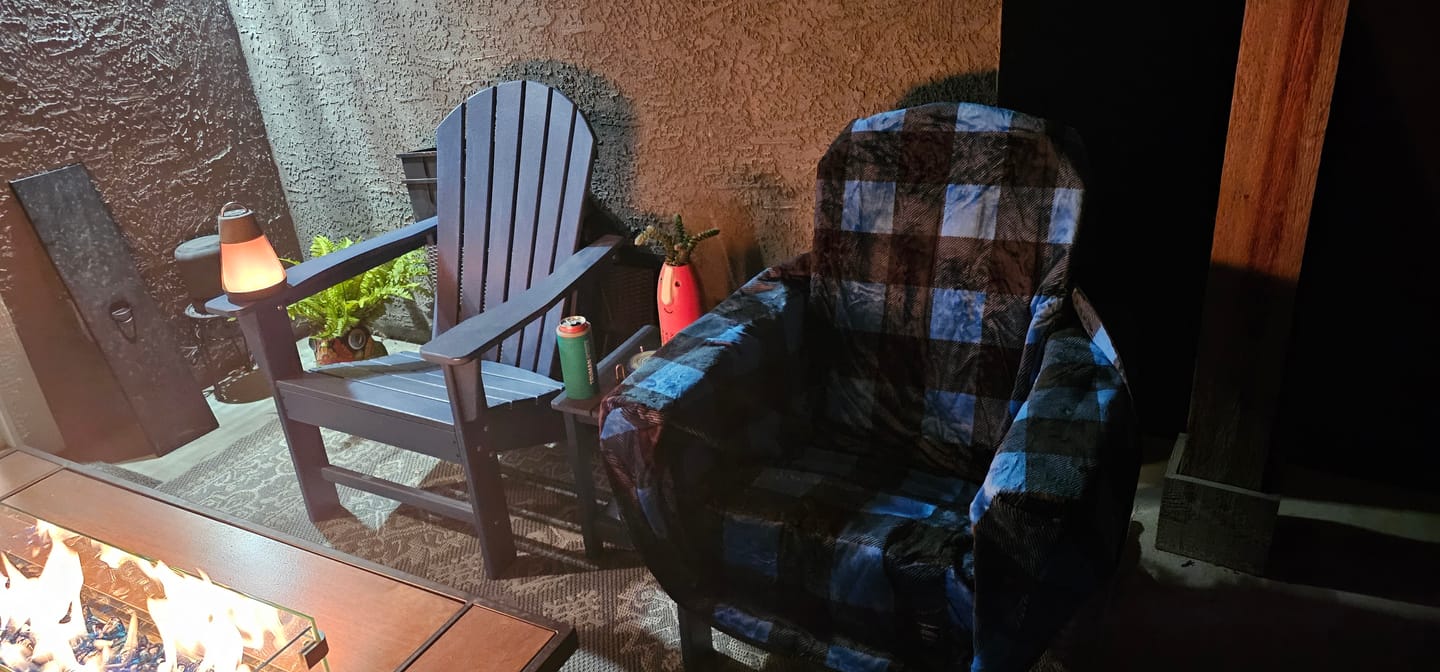Customer photo review of The Chair Blanket