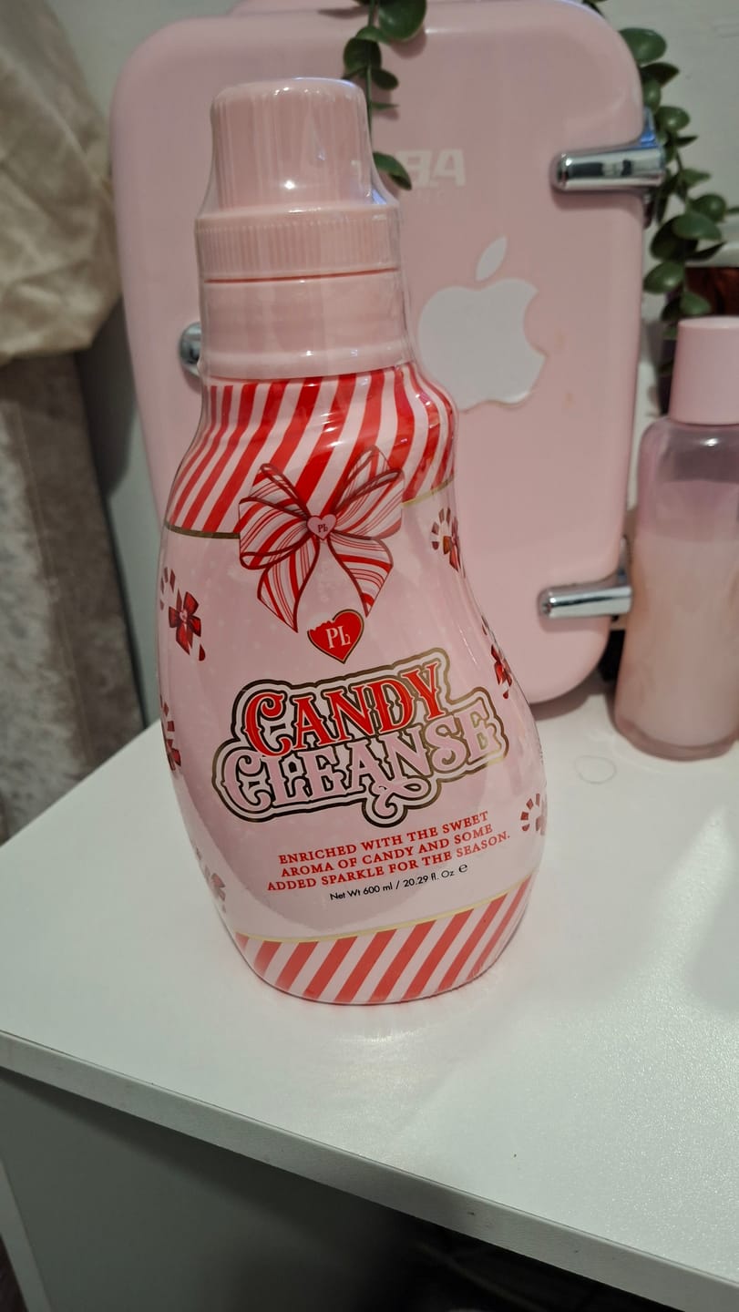 Customer photo review of P.Louise Candy Cane Cleanse Body Wash