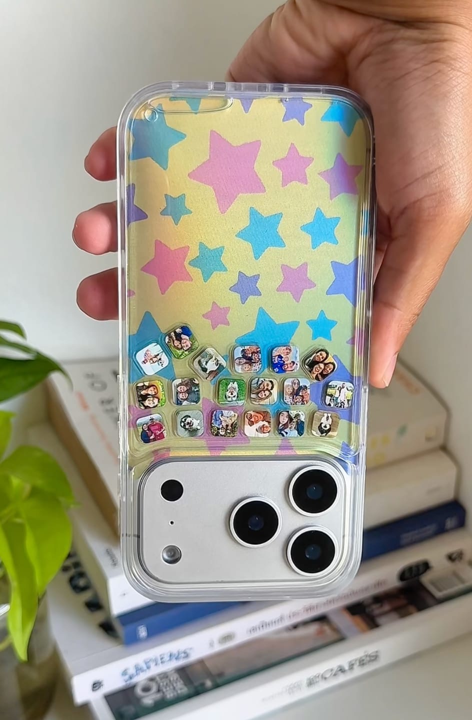 Customer photo review of Shaker Case™ 💧 with Square Photo Charms
