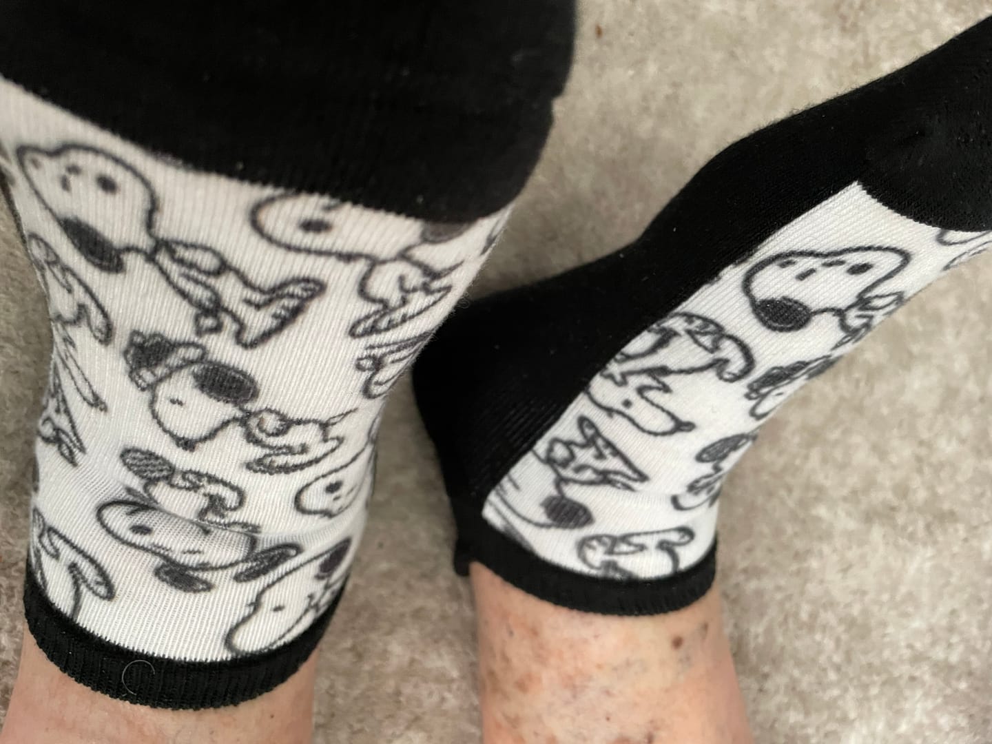 Customer photo review of Snoopy Sox Ankle Socks
