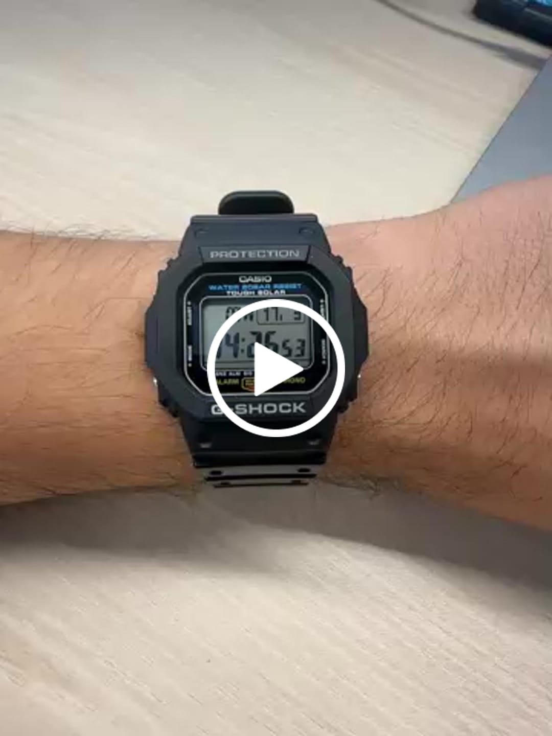 Customer video review of Reloj Casio G-Shock Vintage G-5600UE-1 Tough Solar