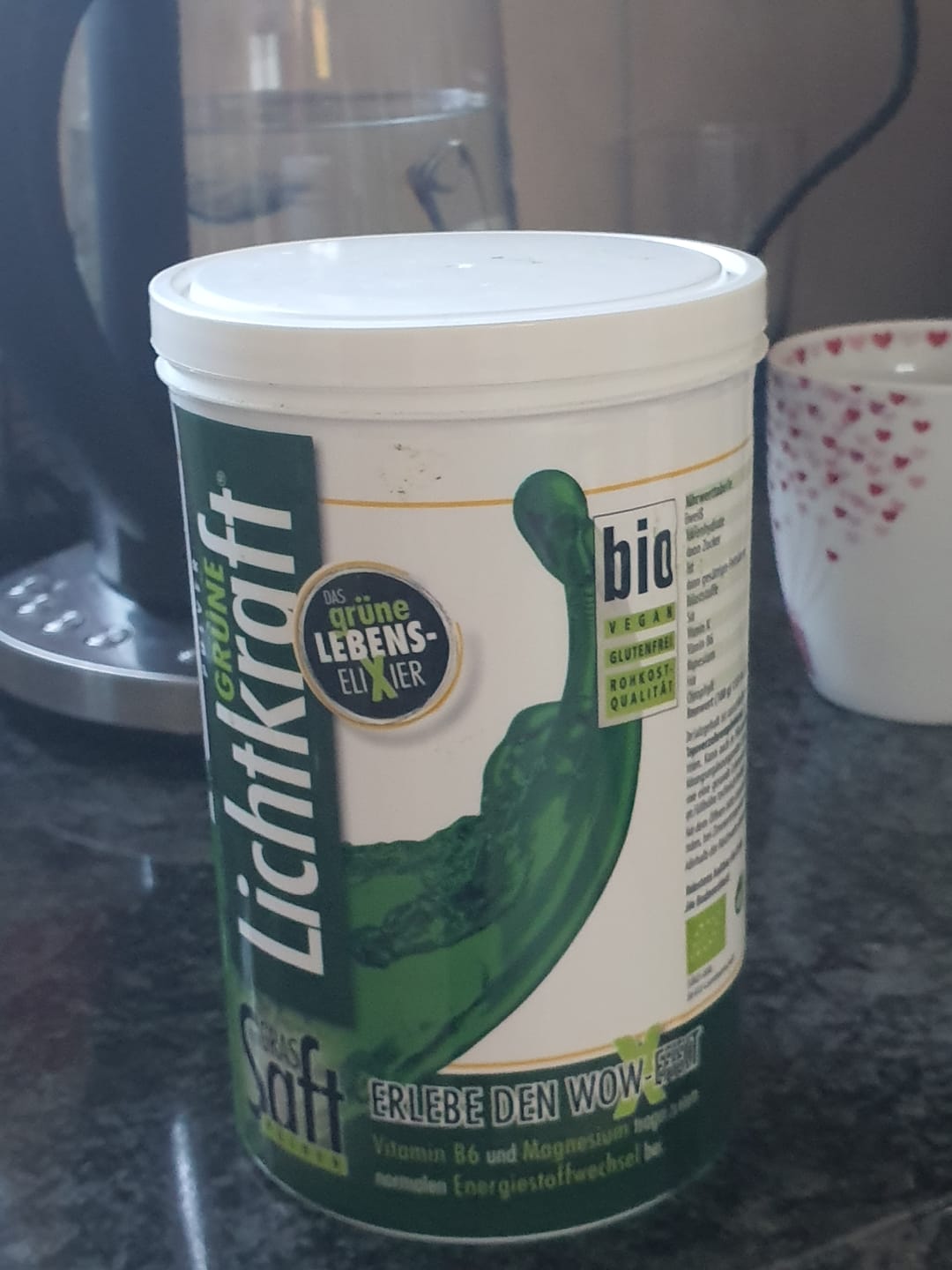 Customer photo review of Gerstengrassaftpulver Bio "Grüne Lichtkraft"