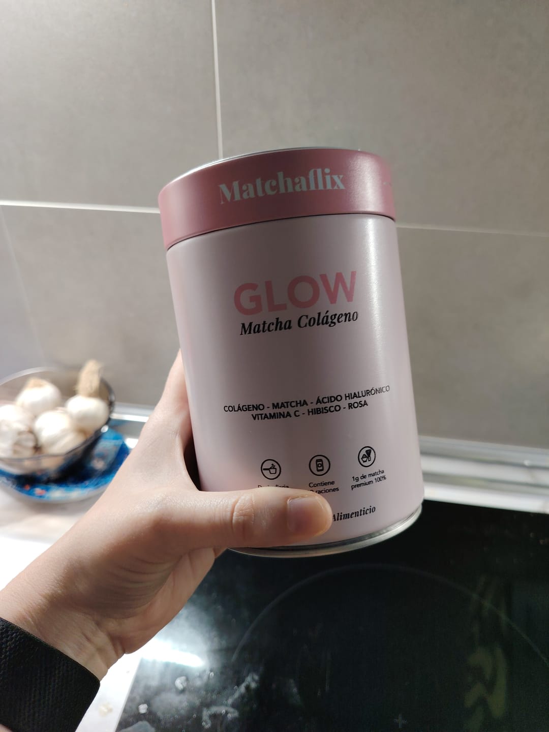 Customer photo review of Té Matcha con Colágeno