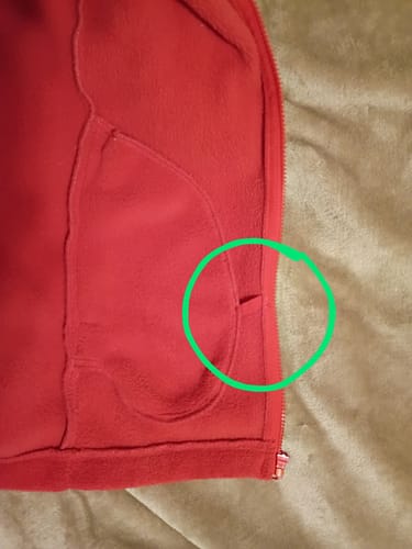 Customer photo review of Replay Tall Fleece Jacket - Spiced Poppy