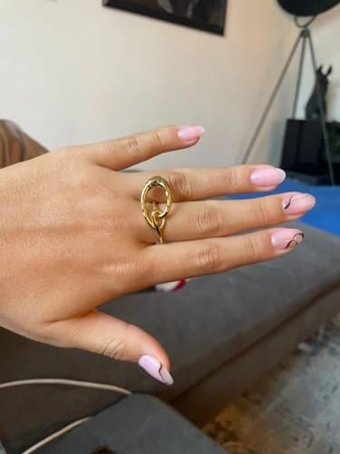 Customer photo review of Celestial Universe 18k Gold Ring