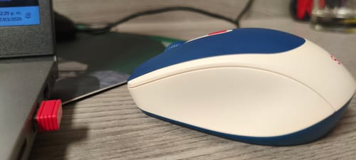 Customer photo review of Mouse inalámbrico óptico | STF VIVA! | para computadora June Azul
