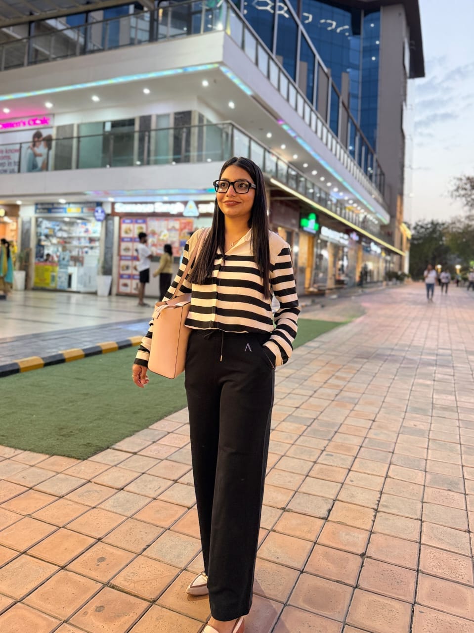 Customer photo review of iCotton Rhinestone Tapered Pants