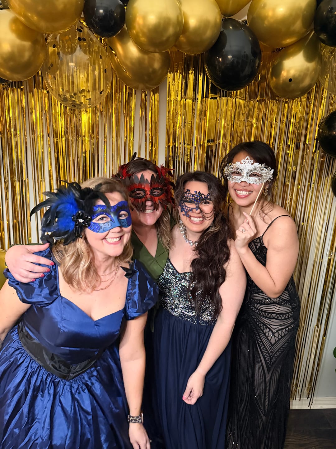Customer photo review of Masquerade Ball/Carnival Murder Mystery Host Your Own Game Kit