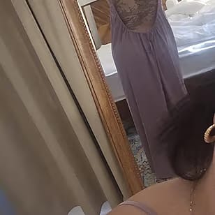 Customer photo review of Backless Maxi Dress