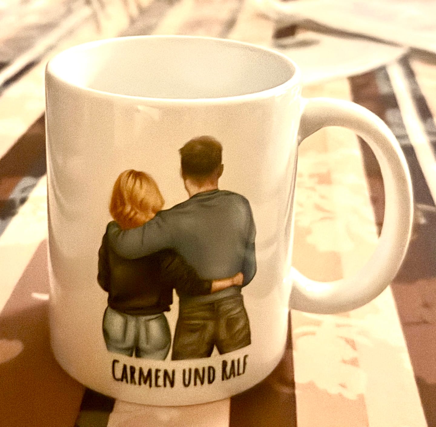 Customer photo review of Jeden Tag - Paar-Tasse