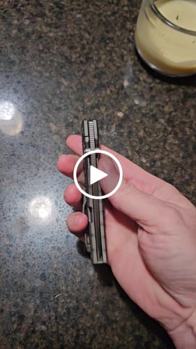 Customer video review of Kubey Mosquito Titanium Frame Lock Knife M390 3.46"