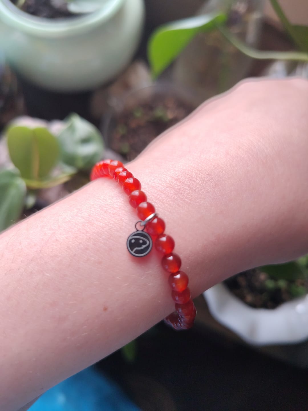 Customer photo review of Carnelian Bracelet Mini