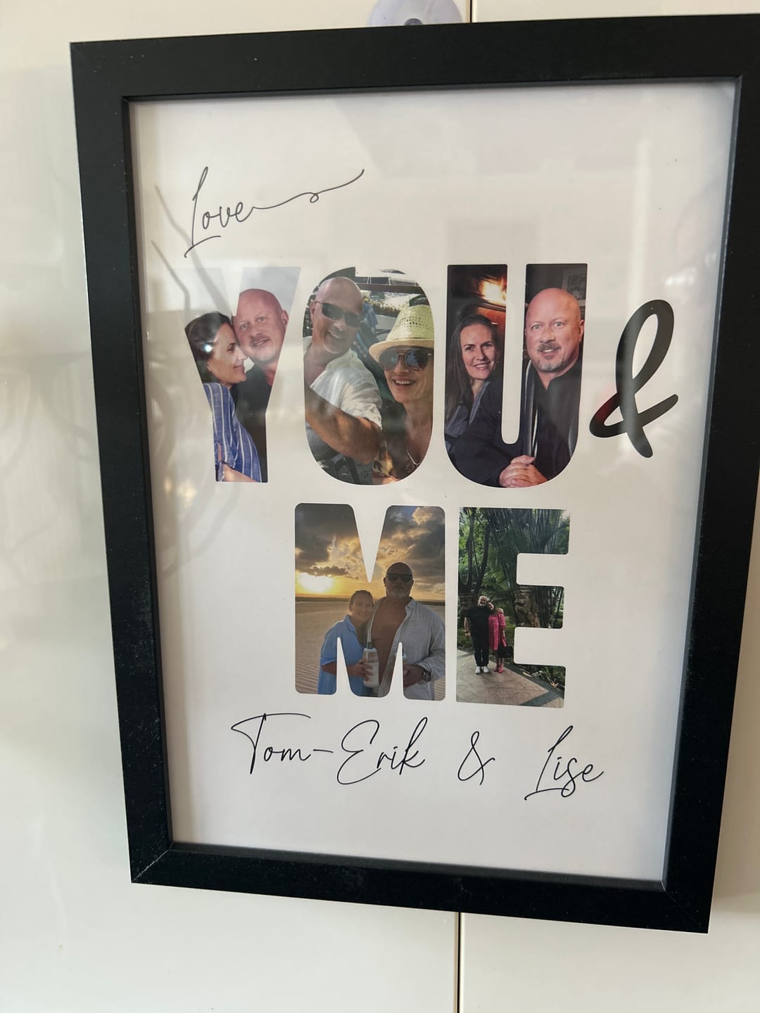 Customer photo review of You & Me - Personalized Poster