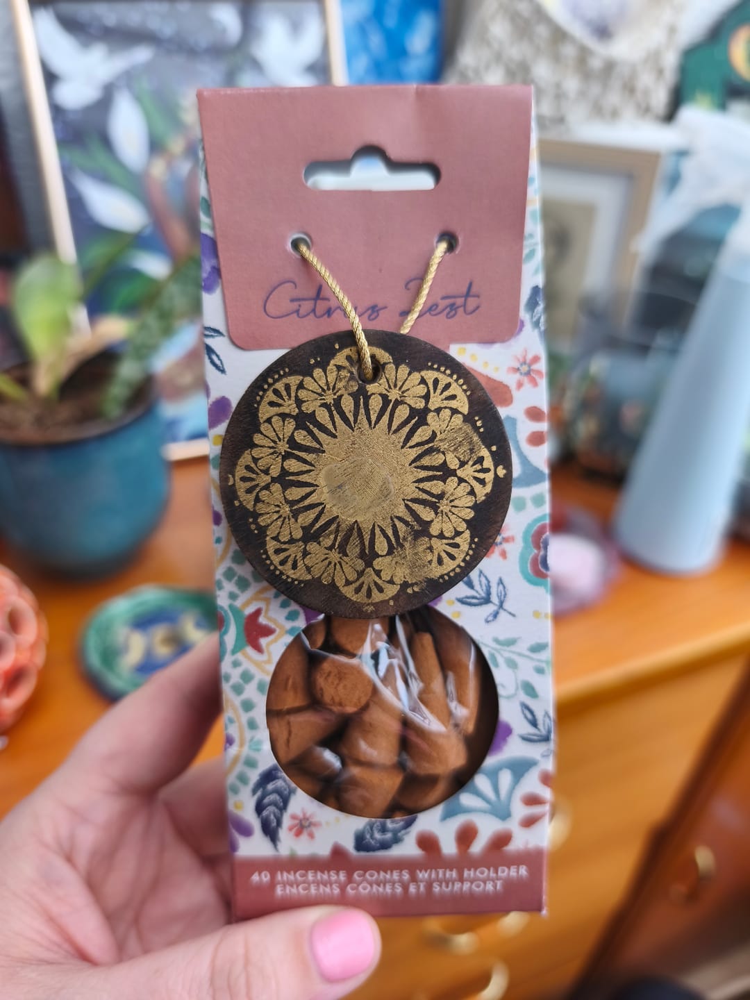 Customer photo review of Zitruszauber Räucherkegel – 2er Set