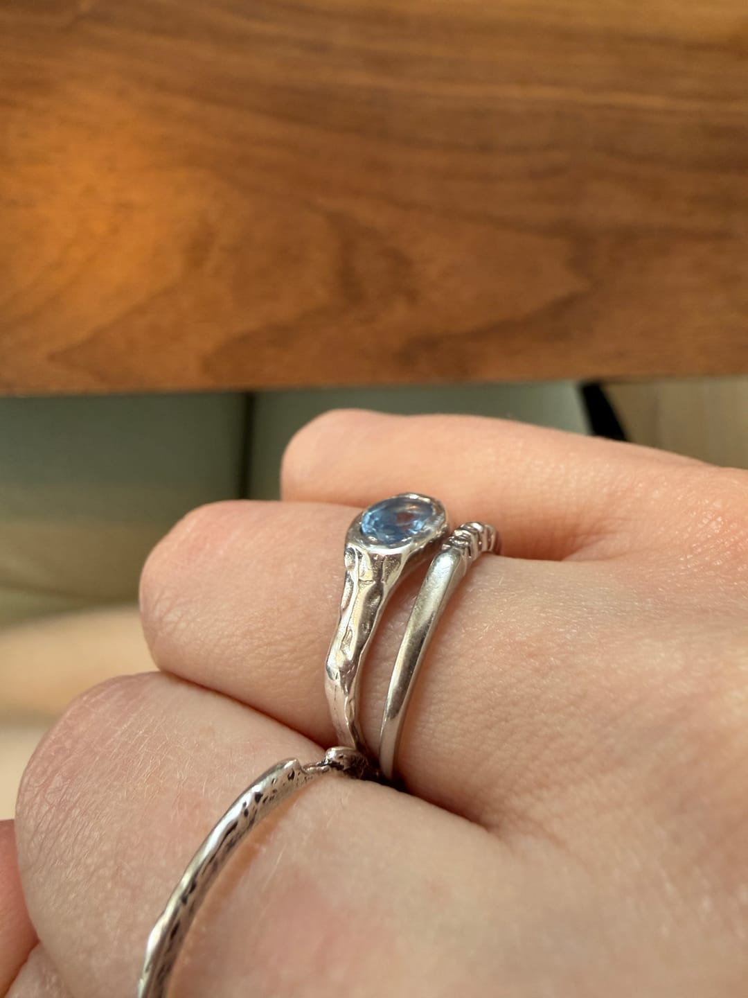 Customer photo review of Florence ring size L