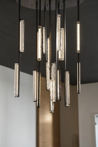 Customer photo review of Ardubon Crystal Round Chandelier