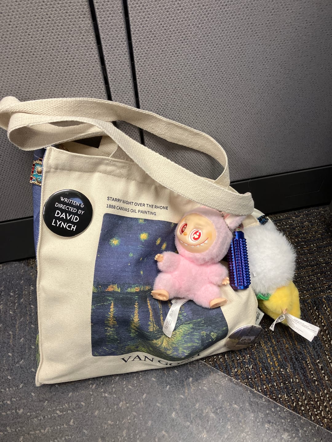Customer photo review of Van Gogh "Starry Night Over the Rhône" - Tote Bag