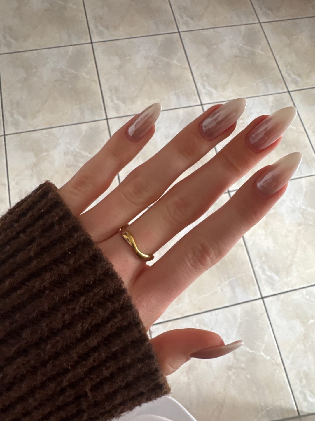Customer photo review of Popular Meltdown Ring 14K Vergoldet