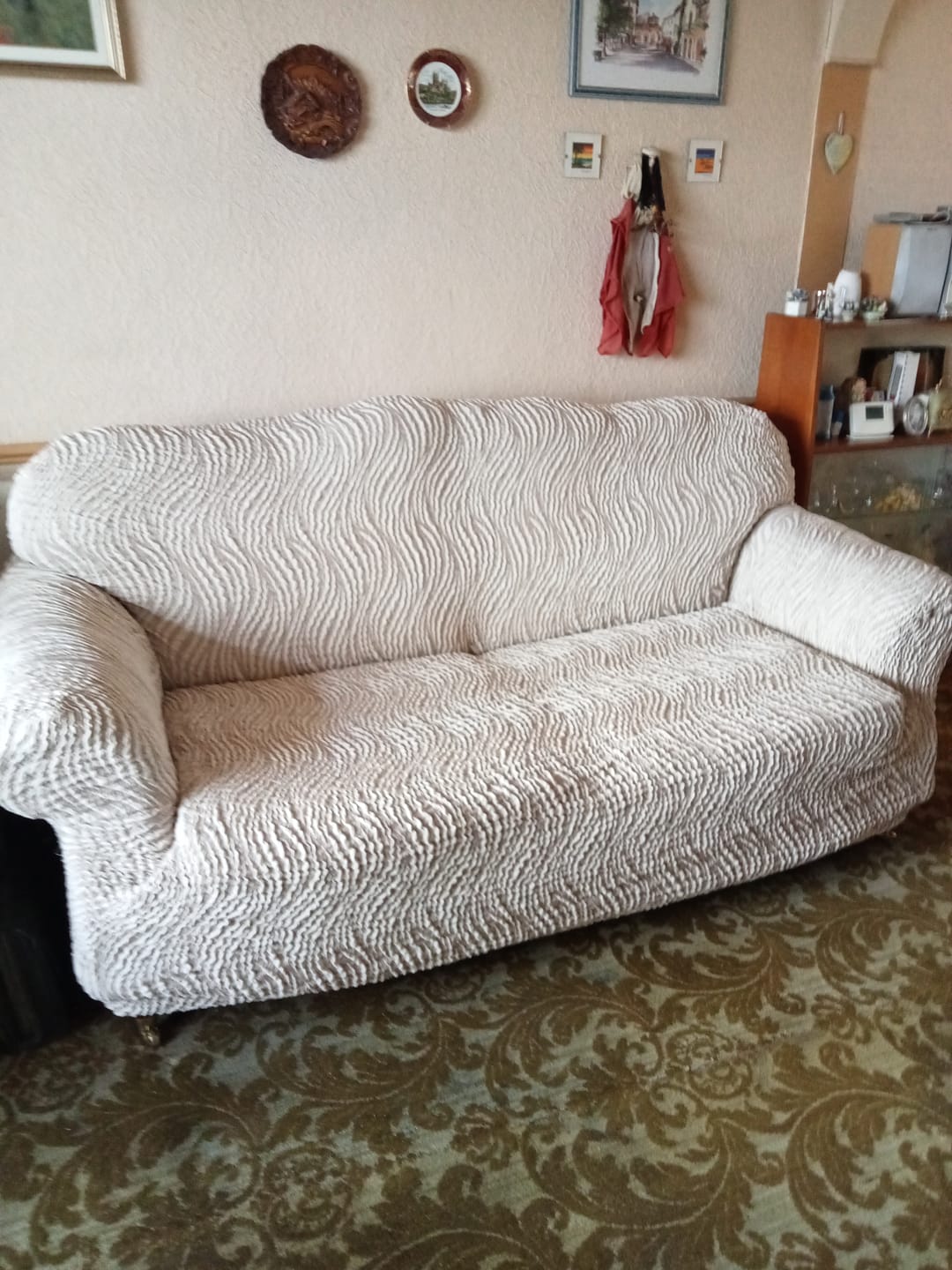 Customer photo review of 3 Seater Sofa Cover - Vento, Jacquard 3D Collection