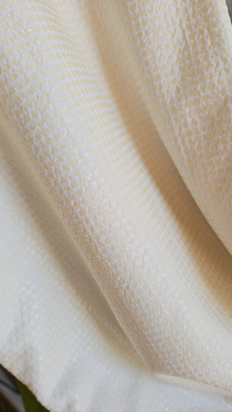 Customer photo review of White Gold Shiny Square Liverpool Bullet Stretch Fabric