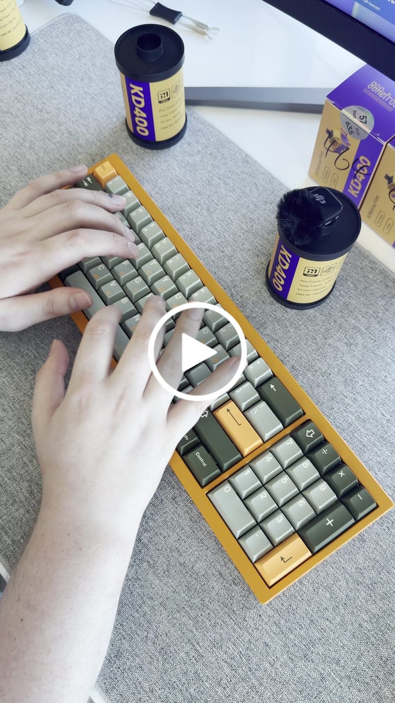 Customer video review of HMX X 80 RETROS KD400 LINEAR SWITCH FACTORY LUBED (35PCS)