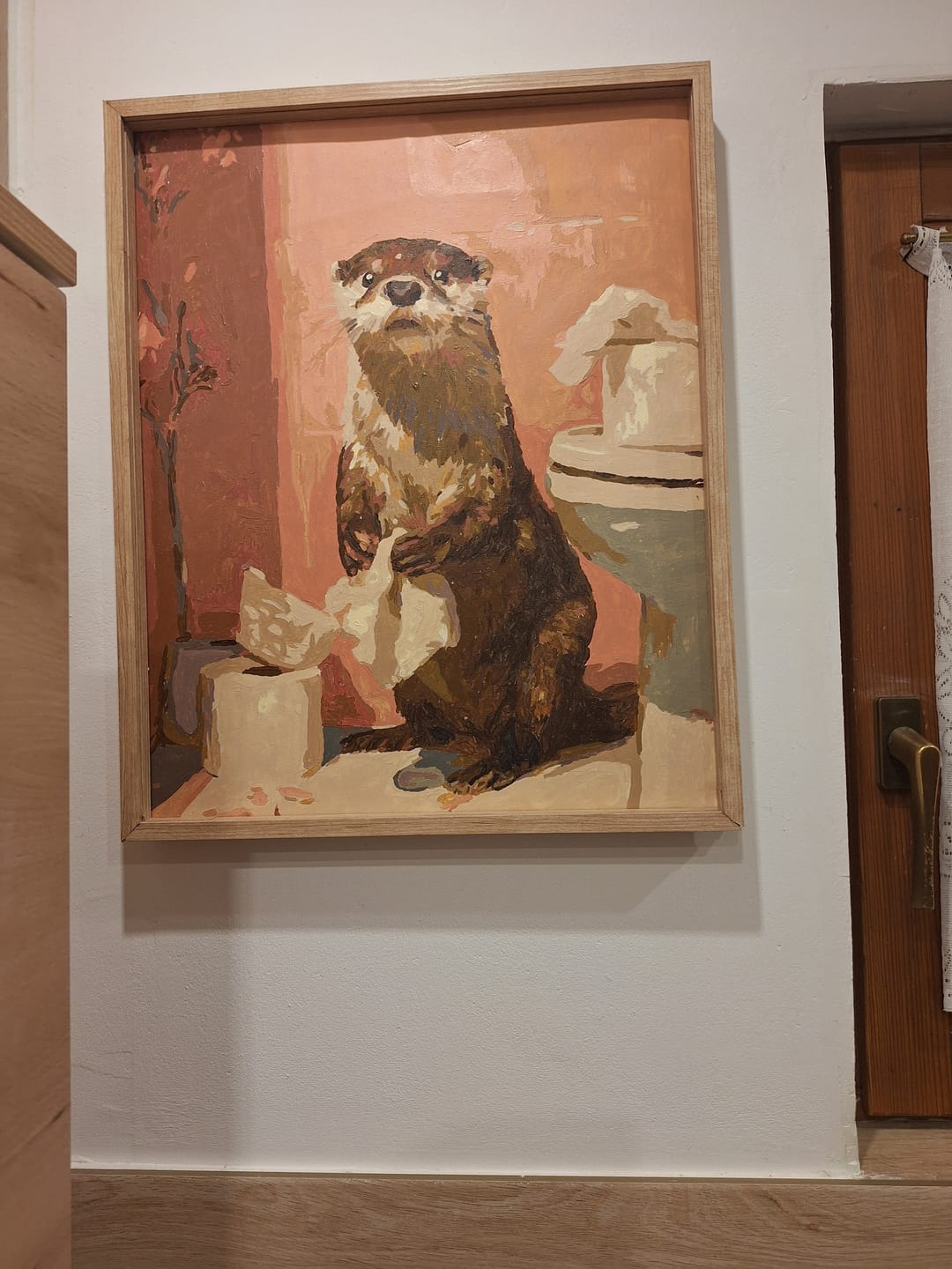 Customer photo review of Malen nach Zahlen - Otter auf der Toilette