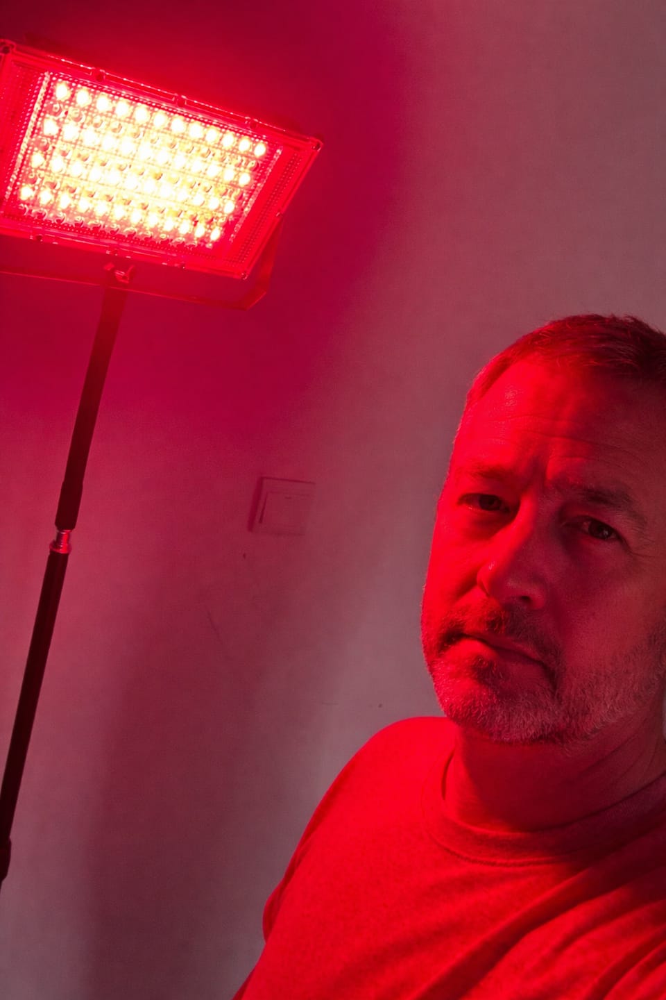 Customer photo review of Red and Infrared Light Therapy Lamp（Panel）With Stand