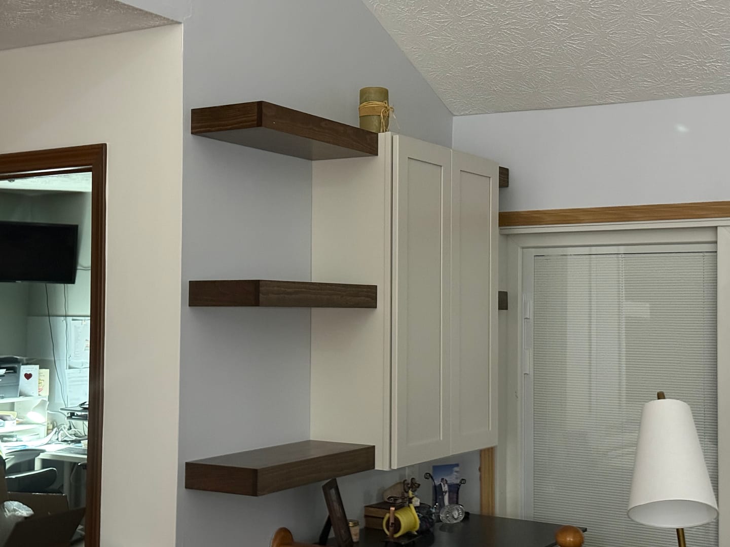 Customer photo review of Modern 3" Thick Floating Shelves