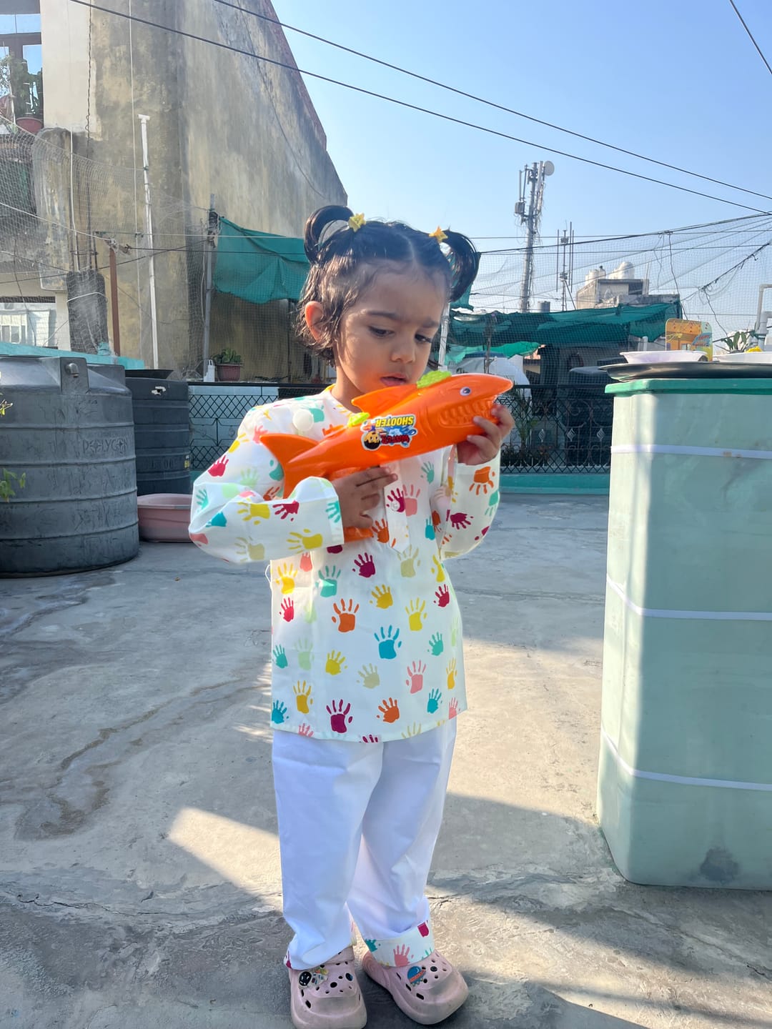 Customer photo review of Painted Palms Holi Kurta Pajama