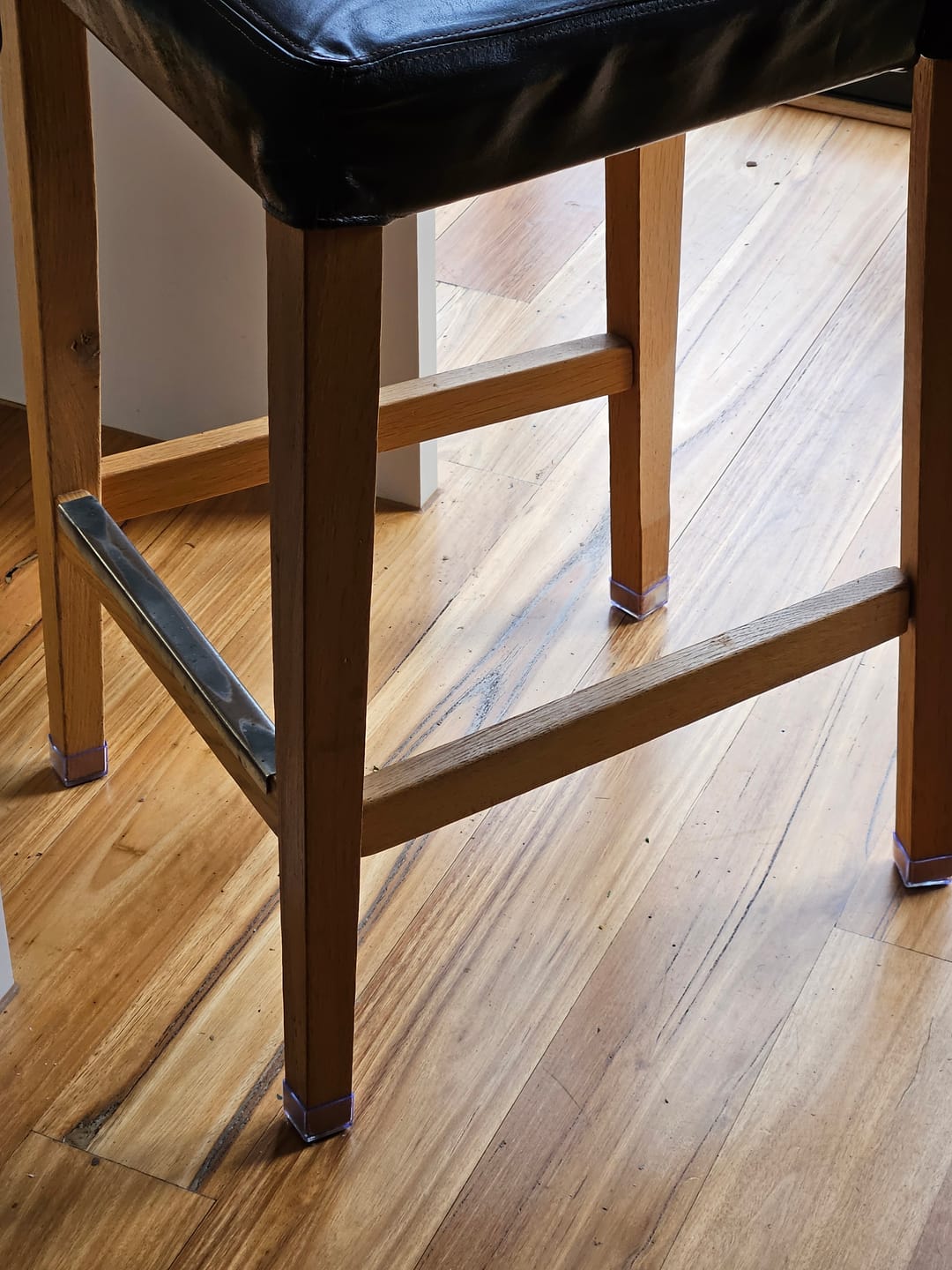 Customer photo review of Square Felt Silicone Chair Leg Protectors | Extra-Durable Chair Floor Protectors