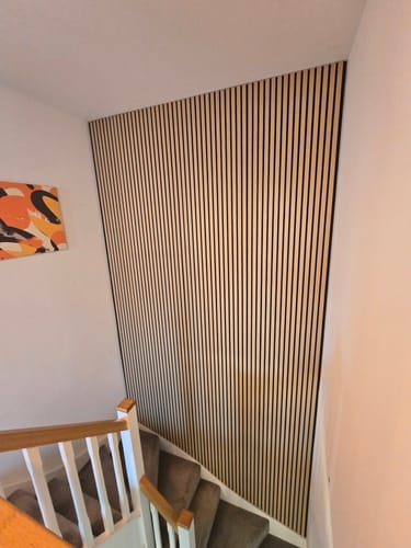 Customer photo review of Acoustic Slat Panel - Natural Oak