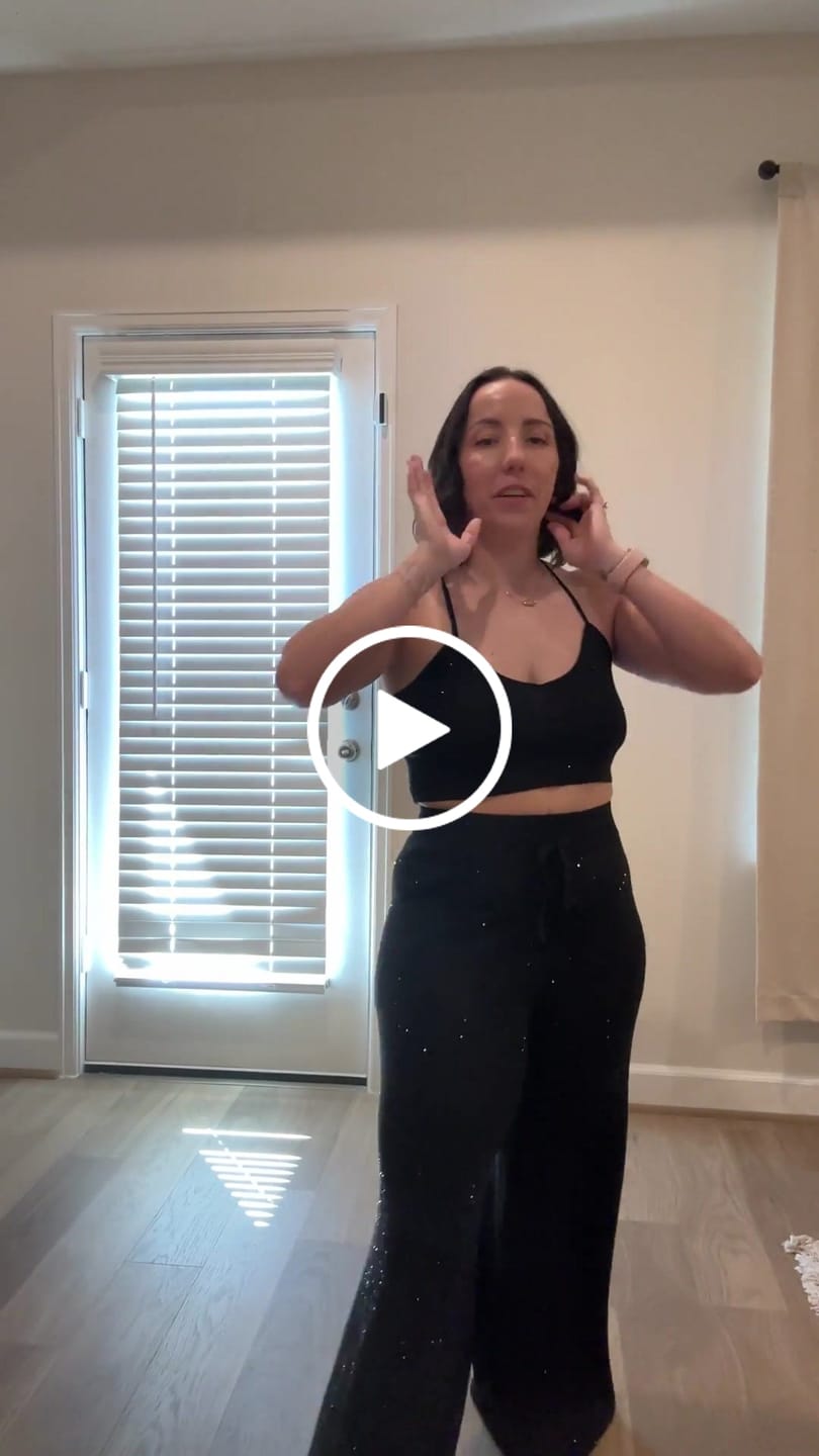 Customer video review of Onyx Crystallized Flare Pant