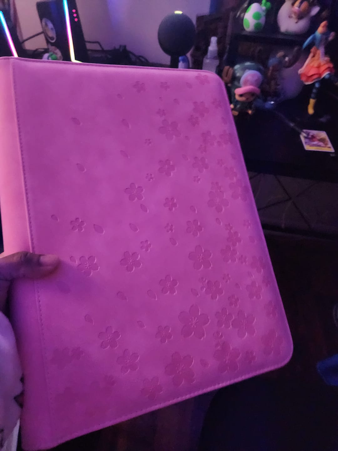 Customer photo review of Cherry Blossom - 9-Pocket Trading Card Binder