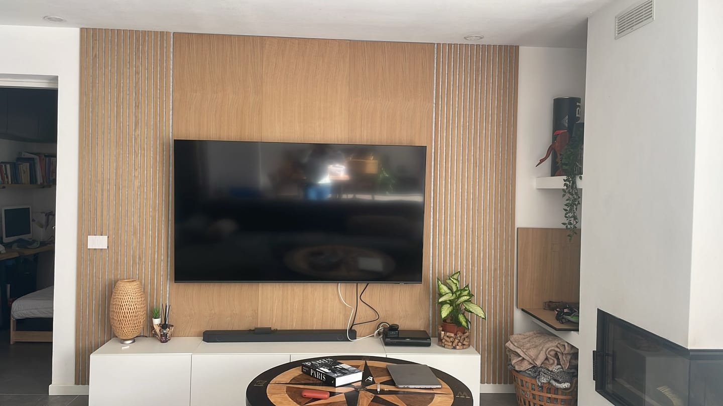 Customer photo review of Dogato acustico in legno | Rovere Chiaro con Feltro Grigio