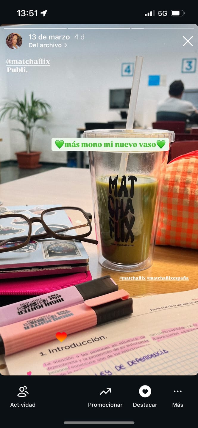 Customer photo review of Té Matcha con Colágeno