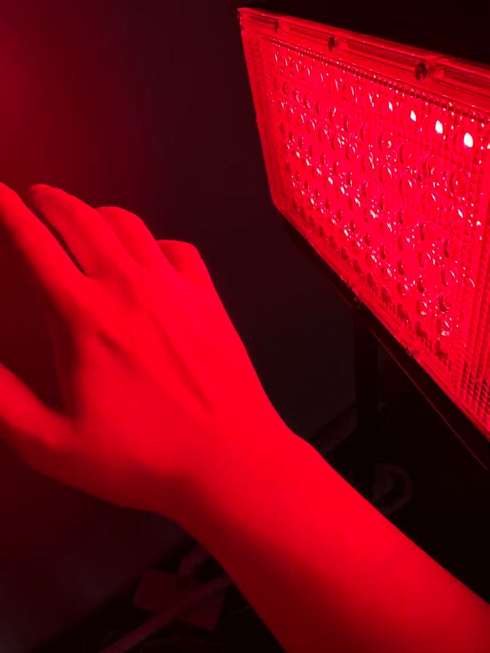 Customer photo review of Red and Infrared Light Therapy Lamp（Panel）With Stand