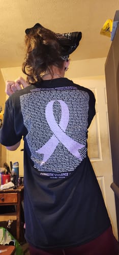 Customer photo review of Domestic Violence - Round 21 (Unisex Classic Tee | Gildan)