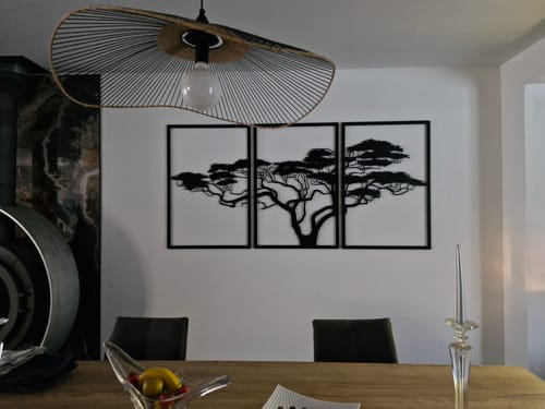 Customer photo review of Décoration murale en métal noir - Arbre de vie Africain