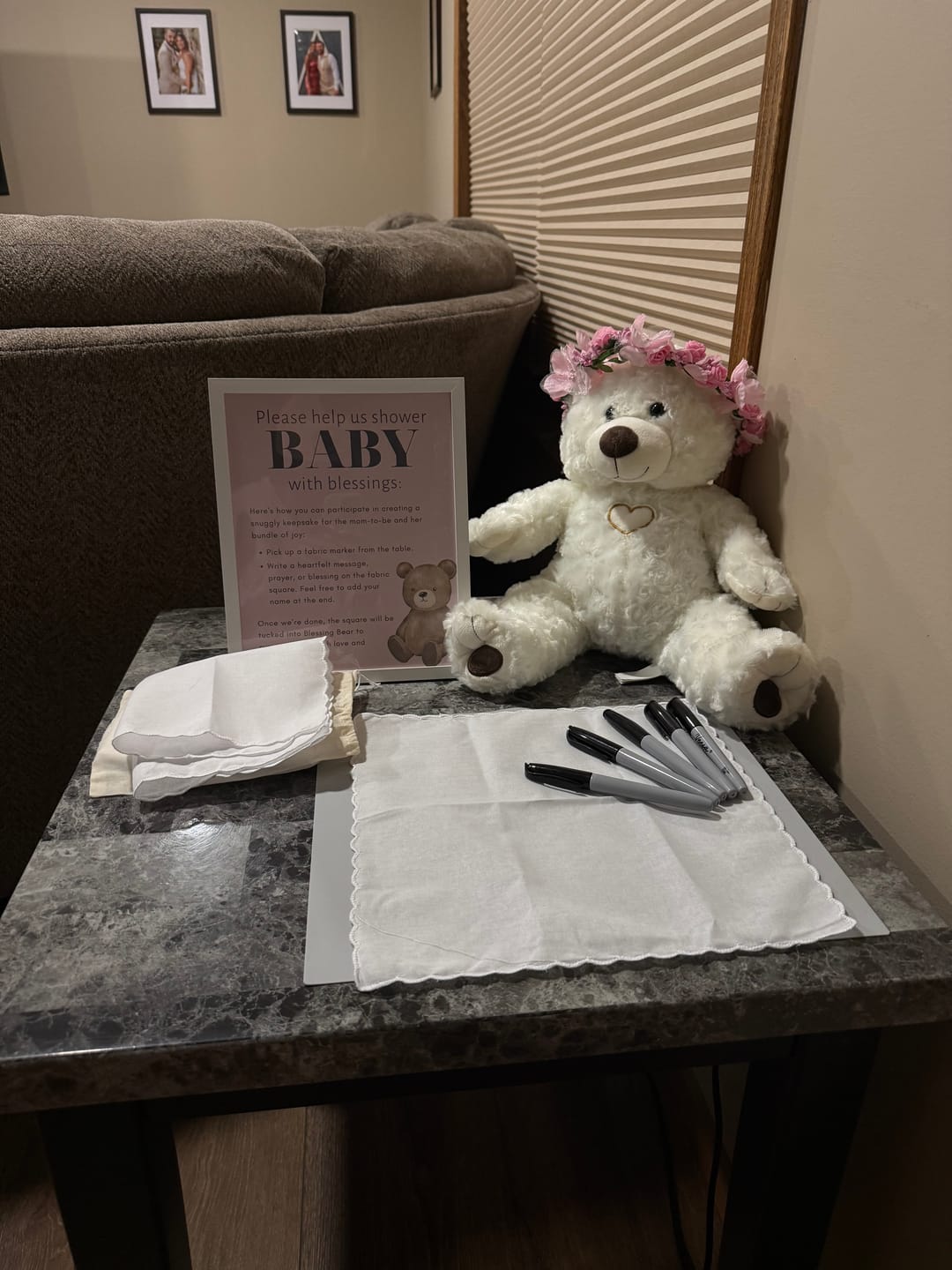 Customer photo review of Snowy Blessing Bear® Baby Shower Bundle