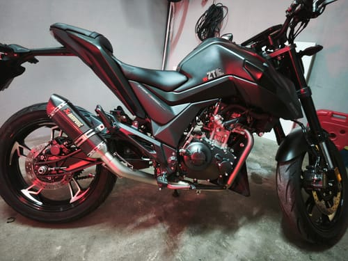 Customer photo review of Línea Completa Artesanal Zontes C125 (2021-2026) Acero Inoxidable