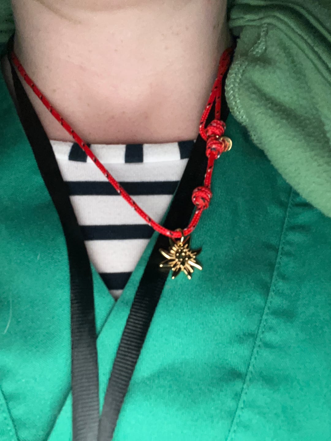 Customer photo review of Collana Stella Alpina di luce – charm argento 925 placato oro