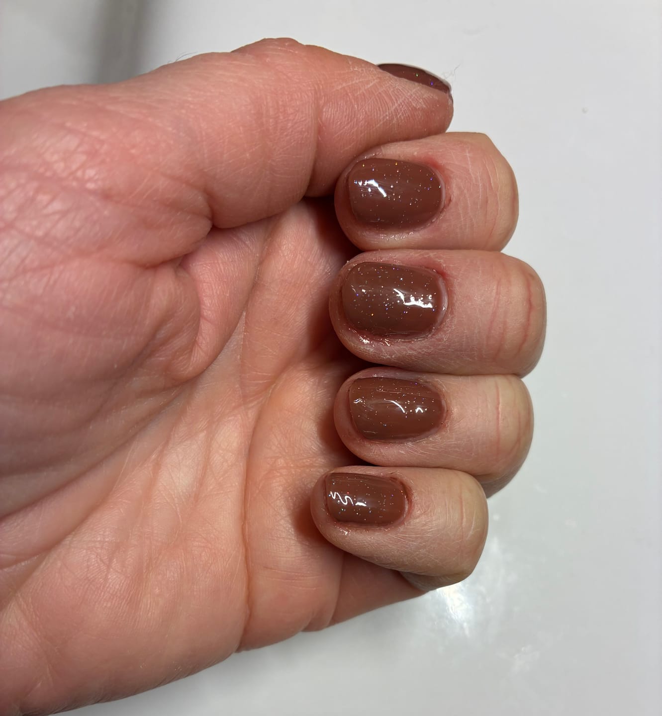 Customer photo review of Smalto Semipermanente LCI -  Rosso Willy Wonka - Marrone