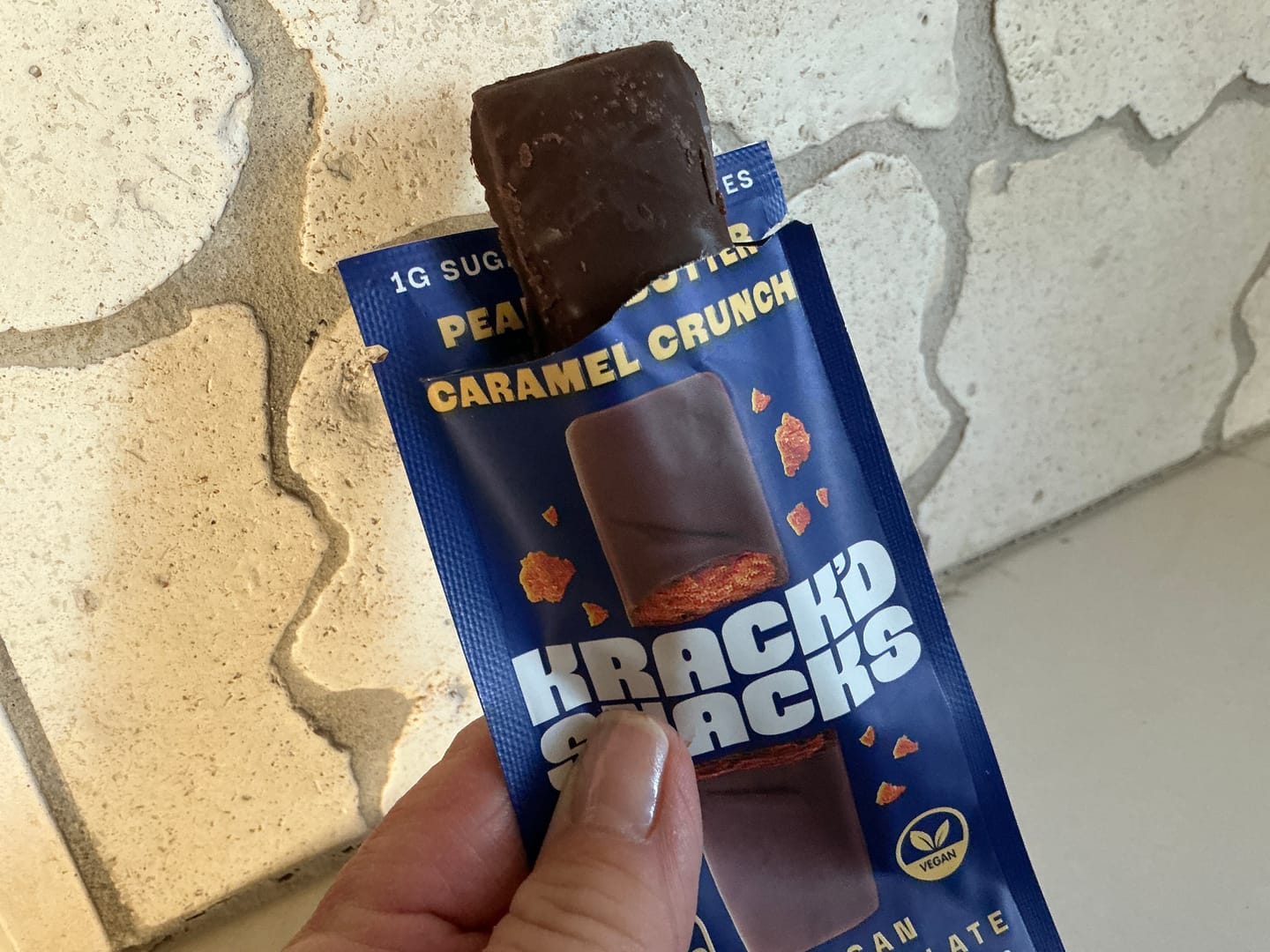 Customer photo review of Milk Chocolate Peanut Butter Caramel Crunch, 2g Net Carbs