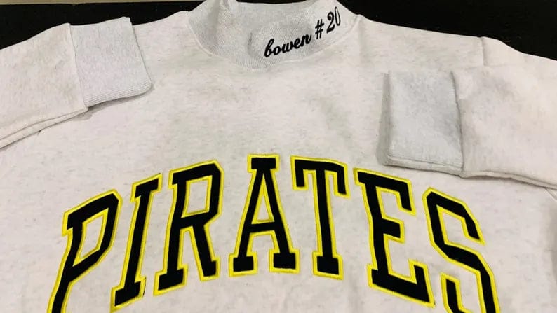 Customer photo review of Custom Mockneck Embroidered Team Name Sweatshirt – Stand-up Collar