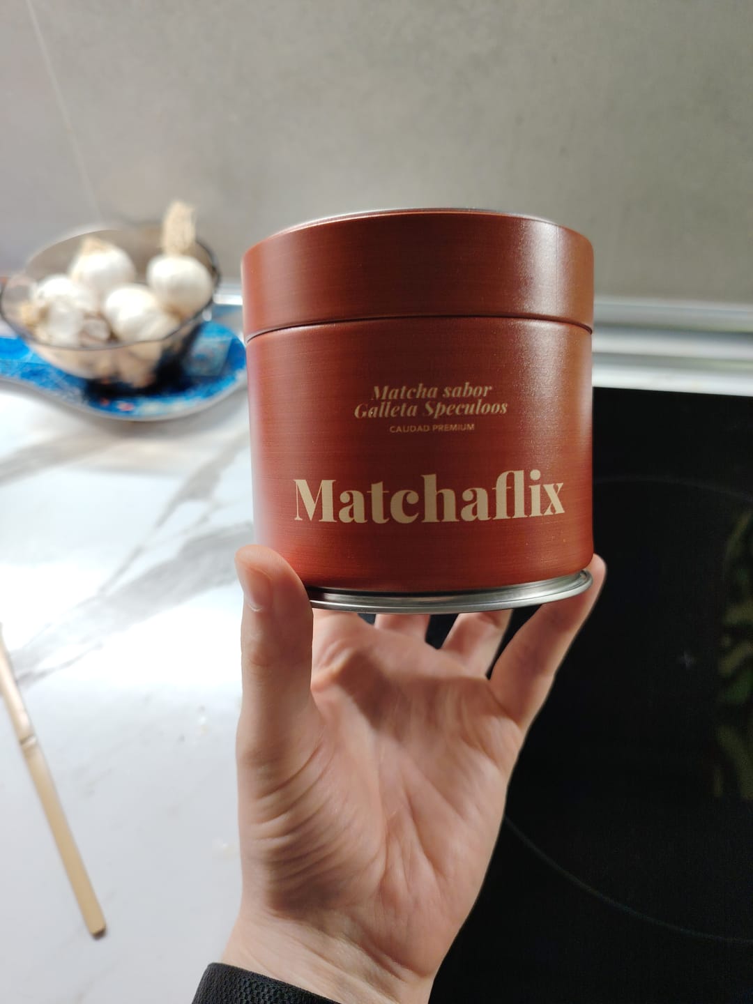 Customer photo review of Té Matcha Premium Galleta Speculoos
