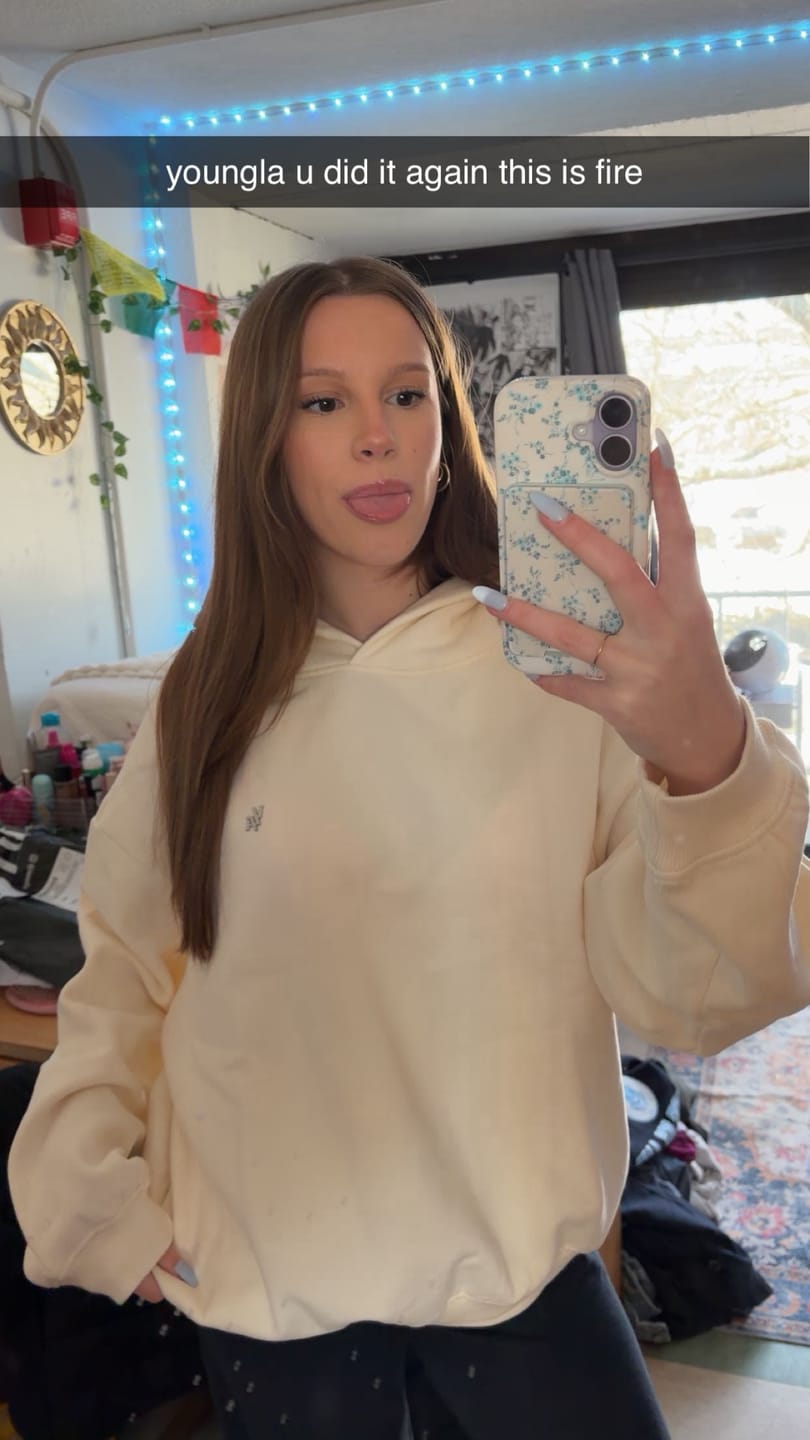 Customer photo review of W5213 - Studio Edit Fleece Hoodie