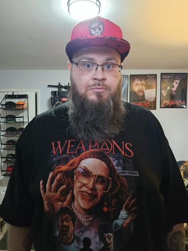 Customer photo review of And They Never Came Back T-Shirt (Shaka Wear - Oversized)