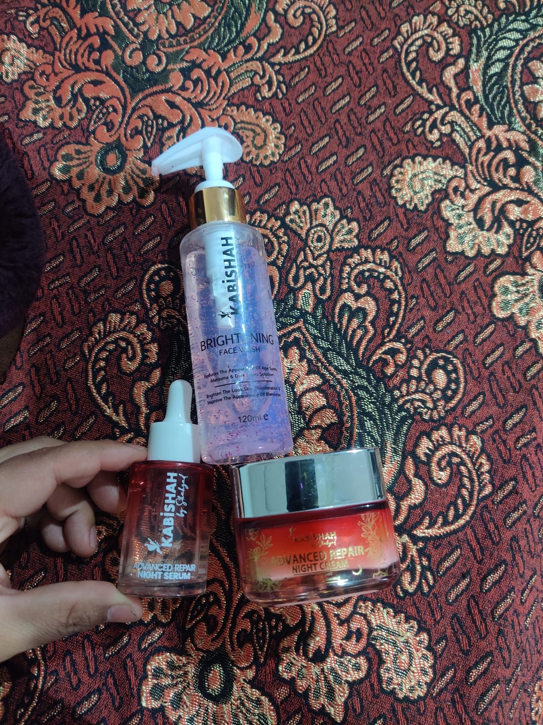 Customer photo review of Night Bundle - Midnight Miracle Skincare Trio
