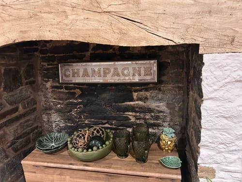 Customer photo review of Champagne Wall Plaque Mirror By Faye Reynolds-Lydon PRE ORDER DELIVERS END OF MARCH