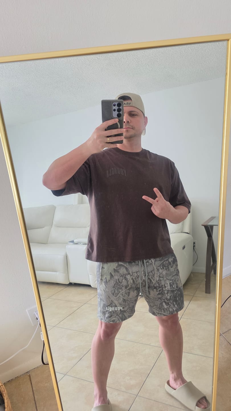 Customer photo review of 1118 - Tree Camo Cotton Shorts